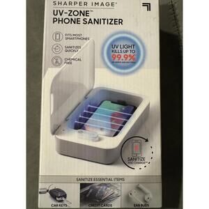 Sharper Image UV-Zone Phone Sanitizer | Kills 99.9% of Germs in Minutes | New‎